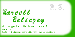 marcell beliczey business card